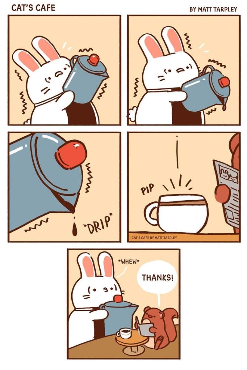 动物插画《Cat’s cafe》 猫咪咖啡厅治愈系萌宠超可爱