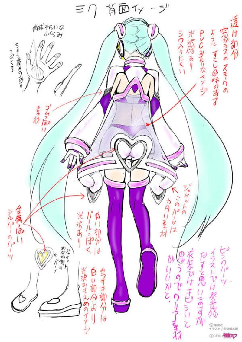 矢吹健太朗绘画初音形象图 尺度过大被要求克制露出度