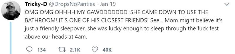 男孩偷偷带女孩回家过夜 被继父全程直播带女孩出门