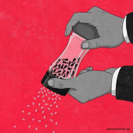 真实反应当代生活的插图 每一张插图图片都引人深思