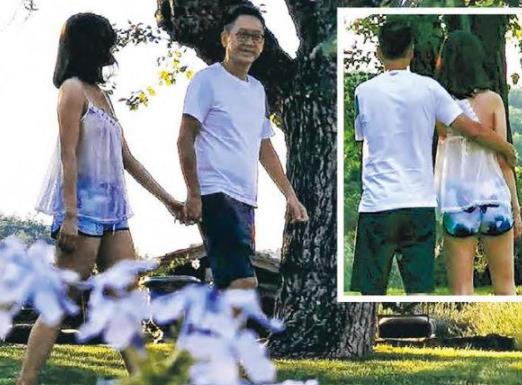 感情好！李嘉欣穿透视装与许晋亨牵手树下漫步