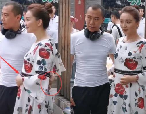 孙茜挺大肚现身被曝怀二胎 工作人员否认称是拍戏
