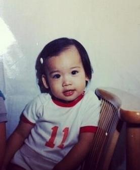 林志颖老婆晒童年照 终于知道Kimi像谁了！