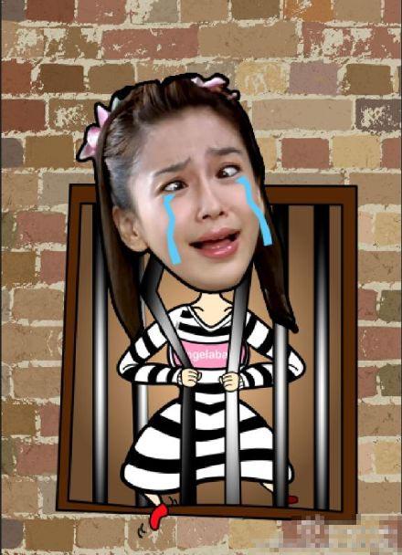 Angelababy晒斗鸡眼流泪照 模样可爱搞笑(图)