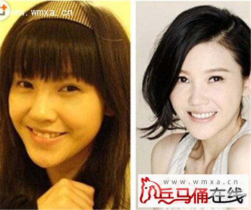 杨子珊和陈妍希好像撞脸照 被爆整容前照片差距大